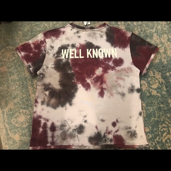 - Well Known Tie Dye Short Sleeved Sweatshirt XXL - Picture 3 of 5